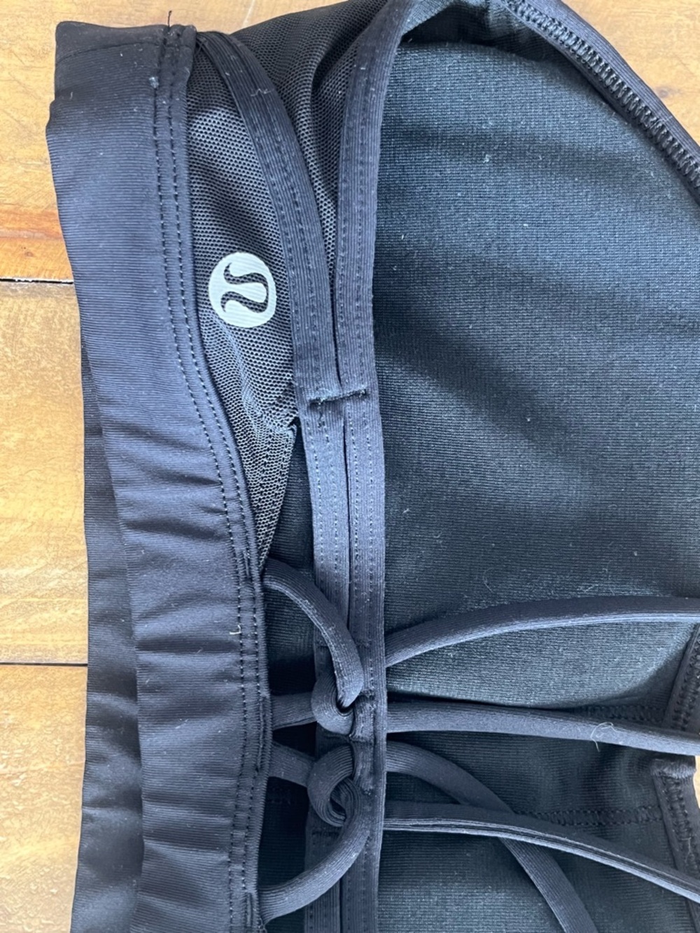 lululemon athletica Black Strappy Sports Bra US 4 - Picture 4 of 6